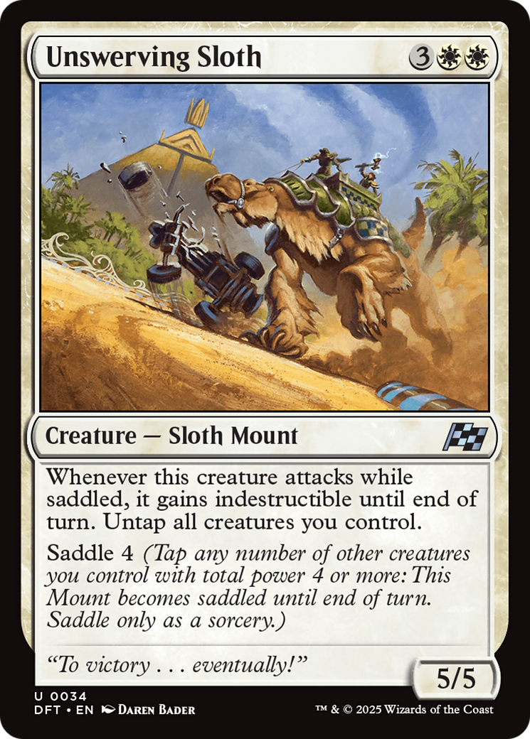 Unswerving Sloth - Foil