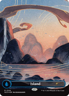 Island (2144) (Borderless) - Foil sld