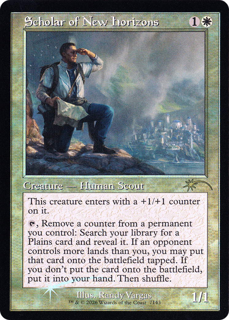 Scholar of New Horizons (7143) (Retro Frame) (SLD) - Foil