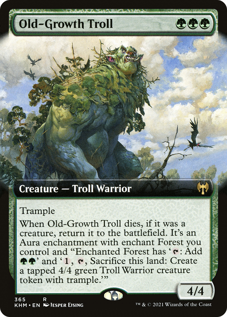 Old-Growth Troll (365) (Extended Art) - Foil