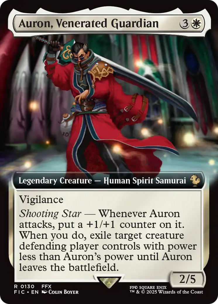 Auron, Venerated Guardian (0130) (Extended Art)