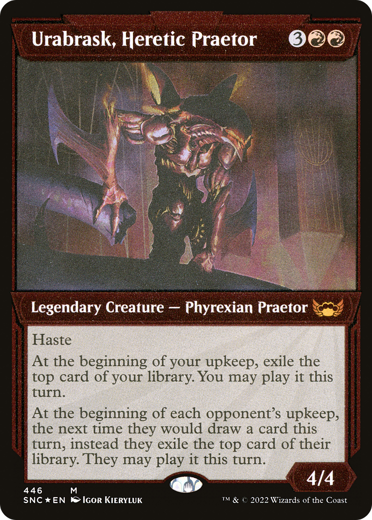 Urabrask, Heretic Praetor (446) (Showcase) - Foil Etched