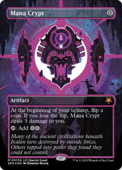 Mana Crypt (0017d) (Borderless) - Neon Ink