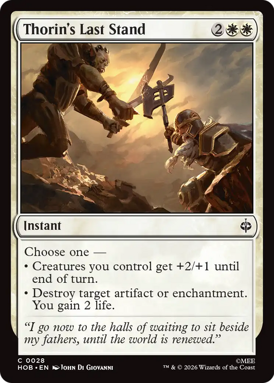Thorin's Last Stand (HOB) - Foil