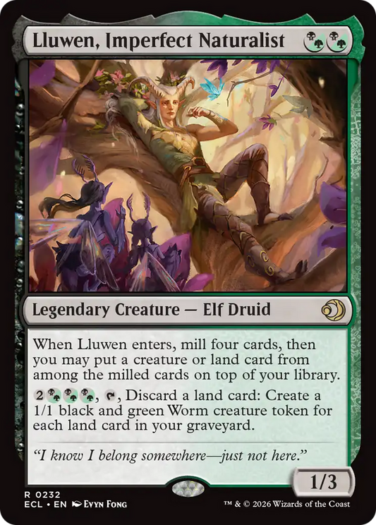Lluwen, Imperfect Naturalist (0232) (ECL) - Foil