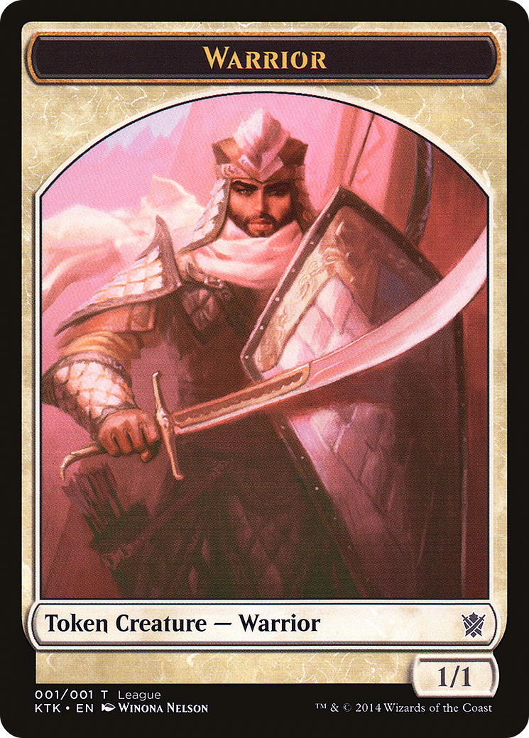 Warrior Token (001) (League 2014) (PNFP)