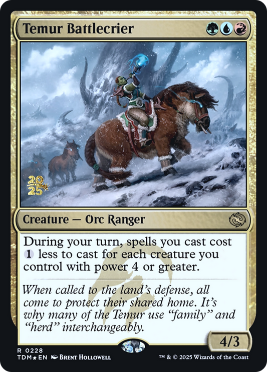 Temur Battlecrier (0228) (Prerelease) (PTDM) - Foil