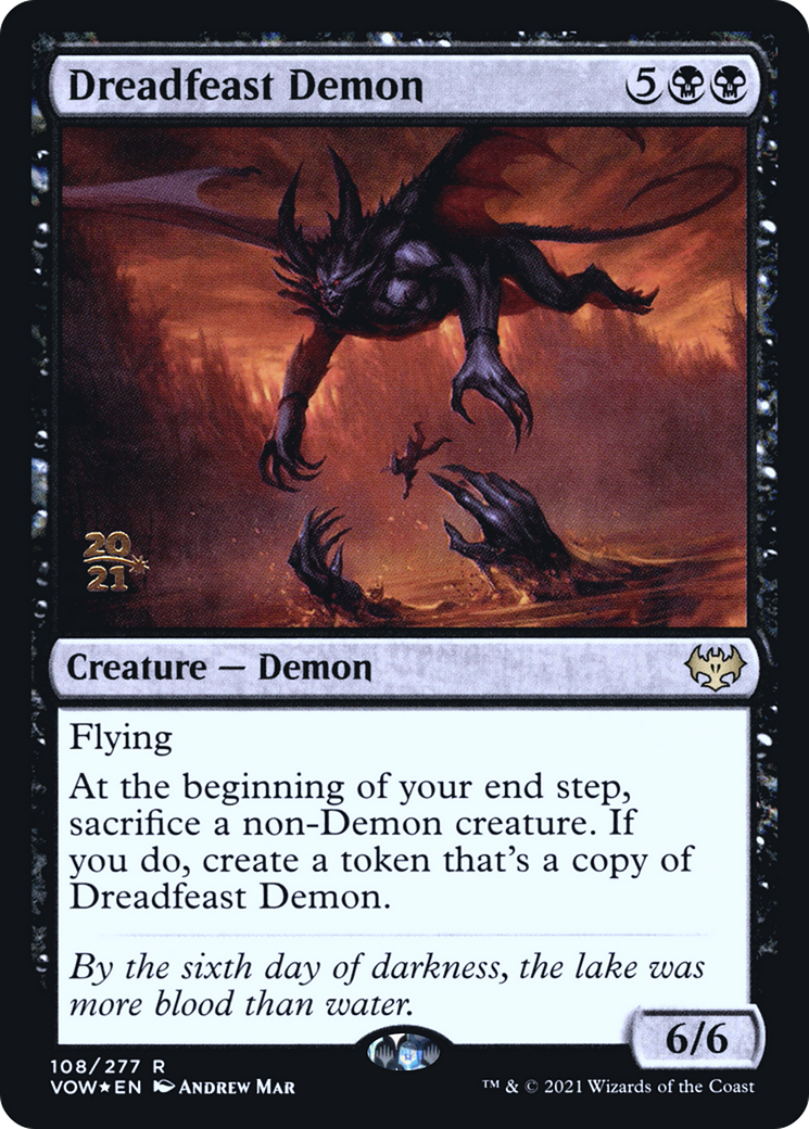 Dreadfeast Demon (108) (Prerelease) - Foil