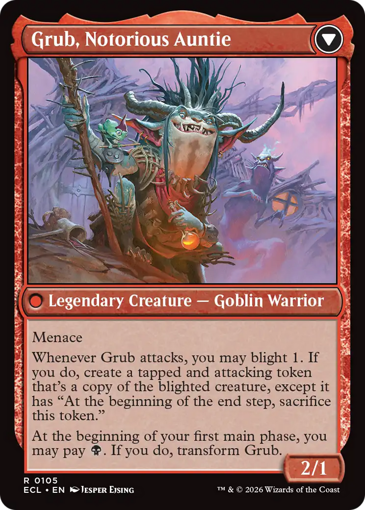 Grub, Storied Matriarch // Grub, Notorious Auntie (0105) (Promo Pack) (PECL) - Foil
