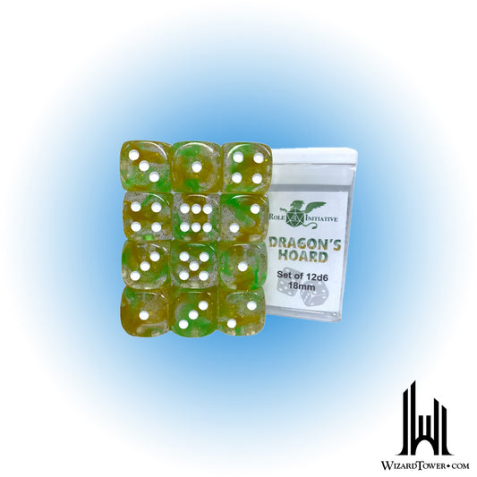 Dice Set - Diffusion Dragon Hoard 18mm d6 12ct