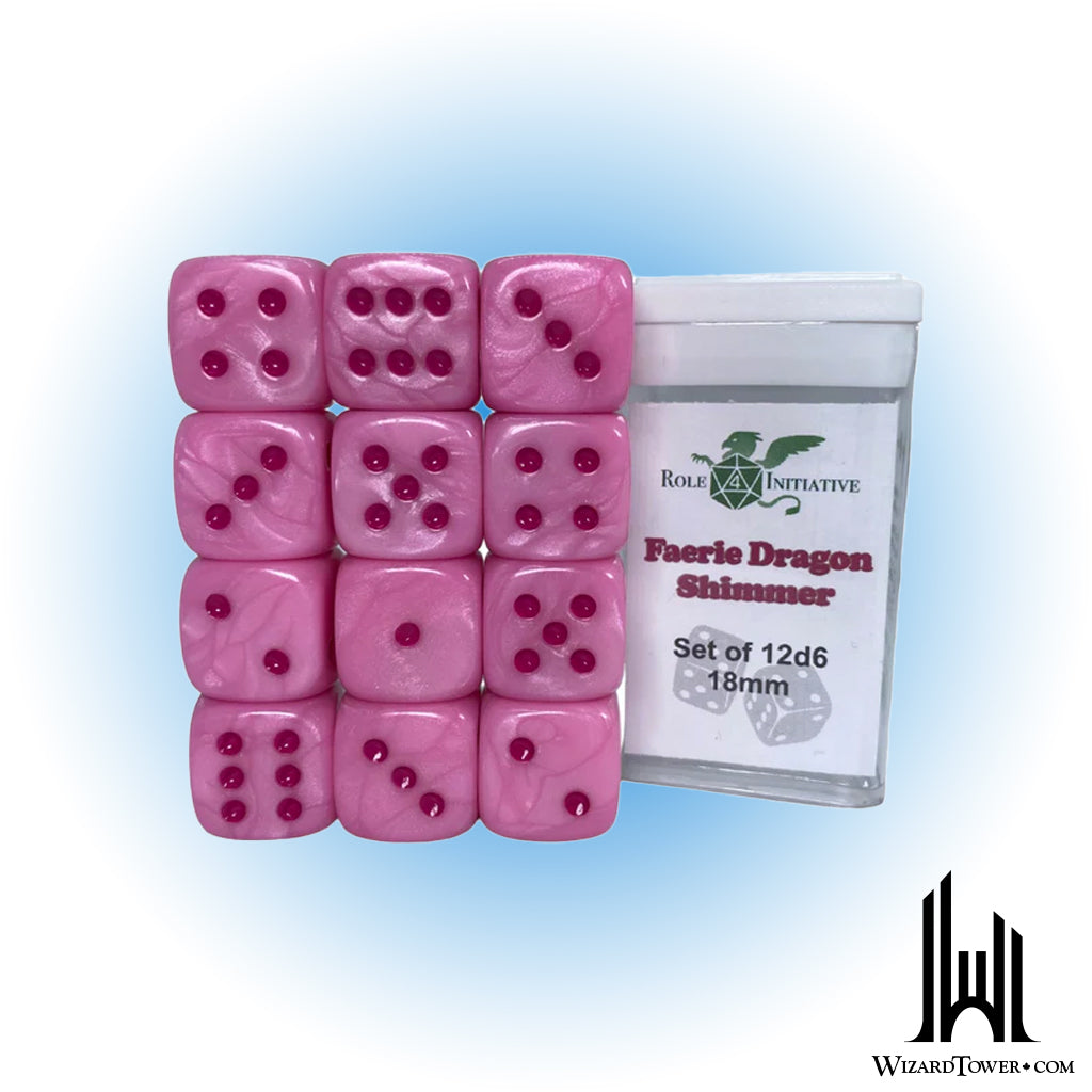 Dice Set - Faerie Dragon Shimmer 18mm d6 12ct