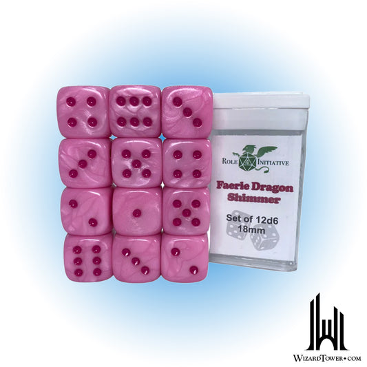 Dice Set - Faerie Dragon Shimmer 18mm d6 12ct