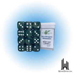 Dice Set - Seadragon Shimmer 18mm d6 12ct