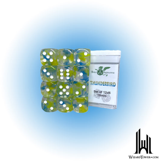 Dice Set - Diffusion Thunderbird 18mm d6 12ct