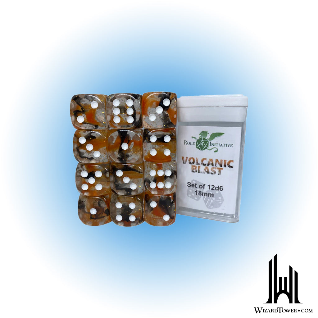 Dice Set - Diffusion Volcanic Blast 18mm d6 12ct