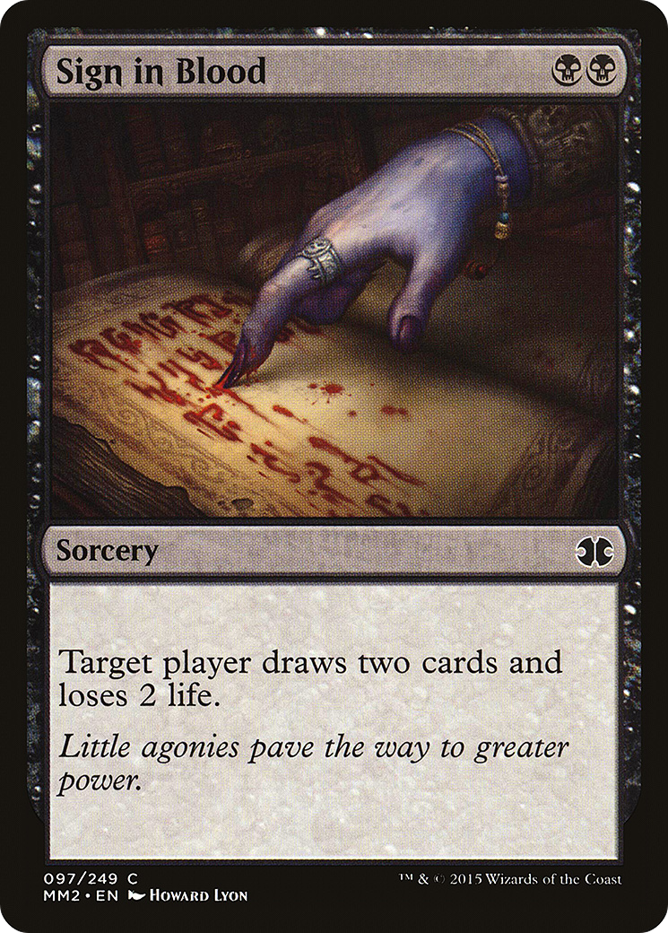 Sign in Blood - Foil