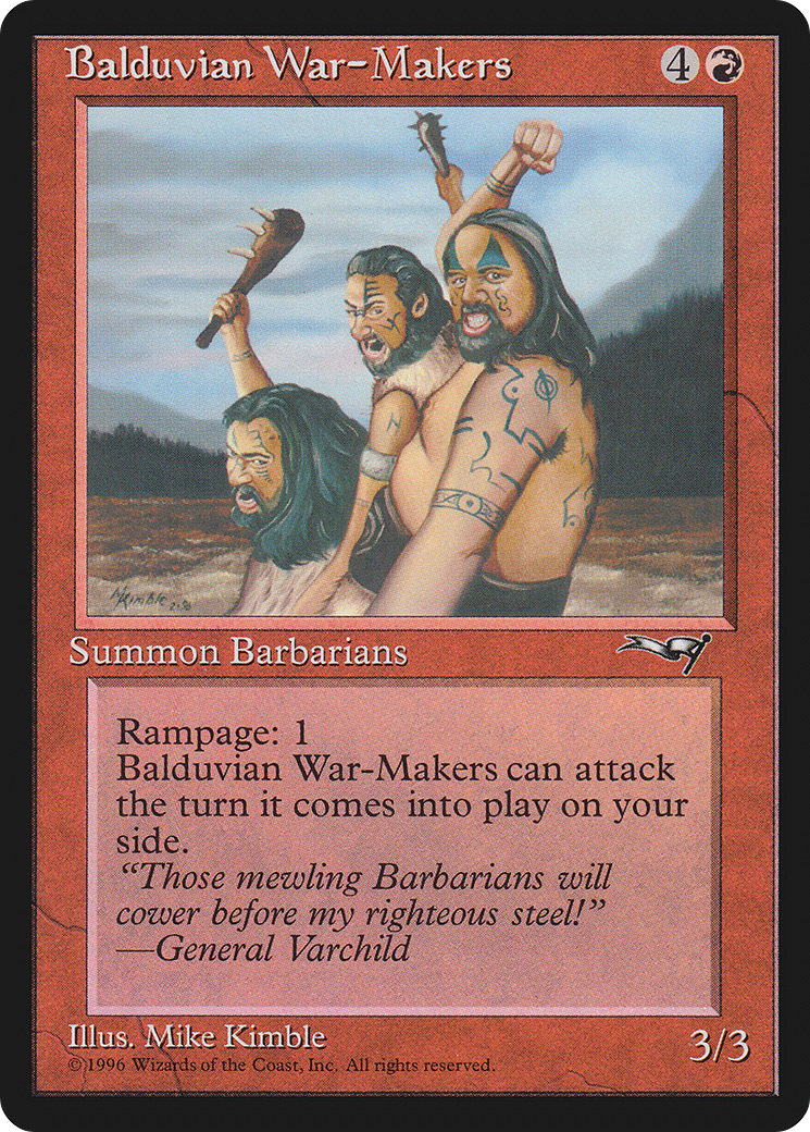 Balduvian War-Makers (Sky Background)