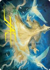 Heron-Blessed Geist (13/81) Art Card (AVOW) - Gold-Stamped Signature