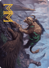 Axebane Ferox (13/49) Art Card (AMKM) - Gold-Stamped Signature