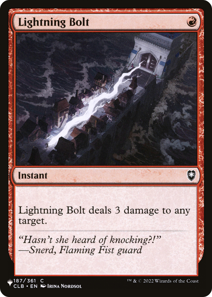 Lightning Bolt (CLB-187) (PLST)