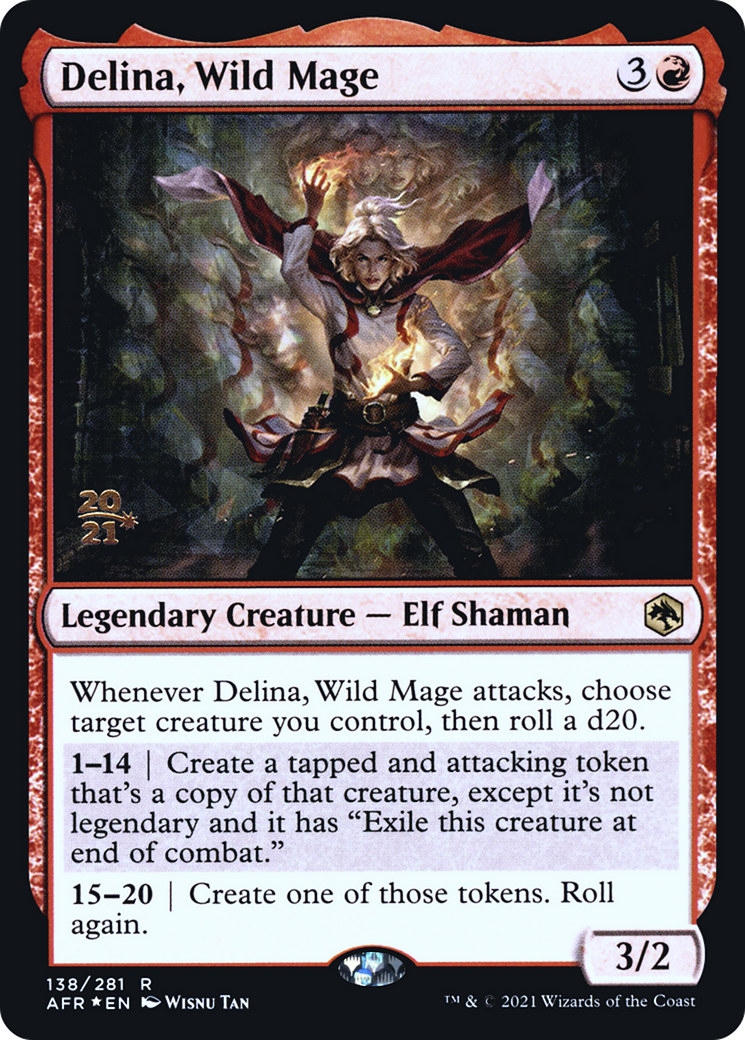 Delina, Wild Mage (138) (Prerelease) - Foil