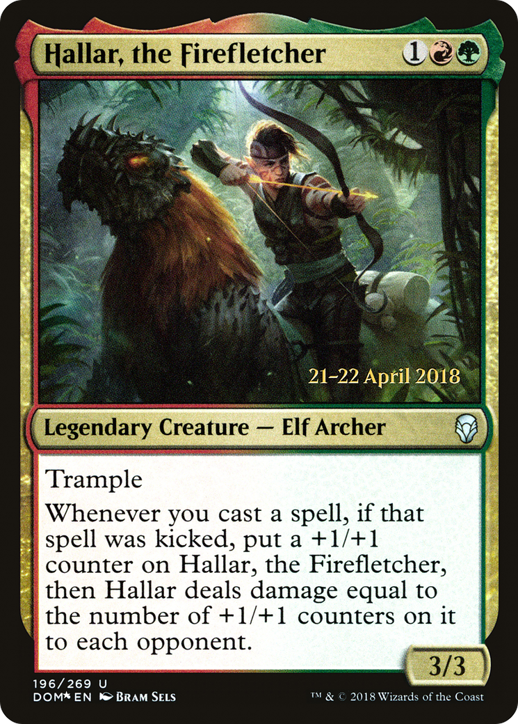 Hallar, the Firefletcher (196) (Prerelease) - Foil