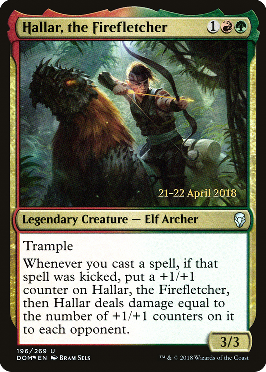 Hallar, the Firefletcher (196) (Prerelease) - Foil
