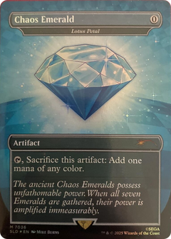 Chaos Emerald [Lotus Petal] (7036) (Borderless) (Light Blue) - Foil