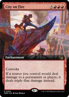 City on Fire (0363) (Extended Art) - Foil