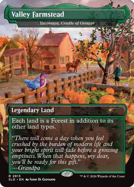 Valley Farstead [Yavimaya, Cradle of Growth] (2813) (Borderless) (SLD) - Foil