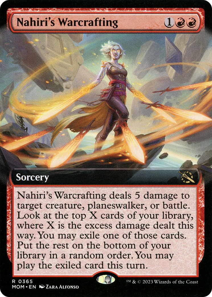 Nahiri's Warcrafting (0365) (Extended Art) - Foil