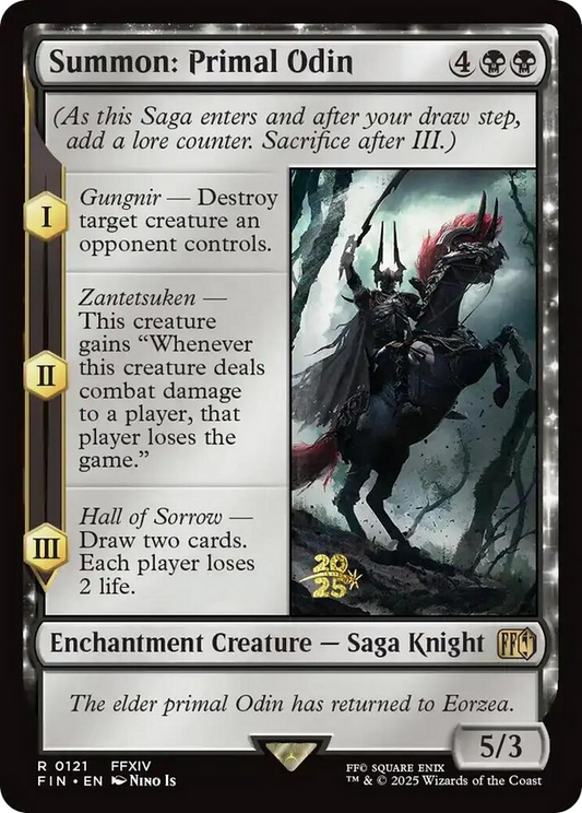 Summon: Primal Odin (0121) (Prerelease) - Foil