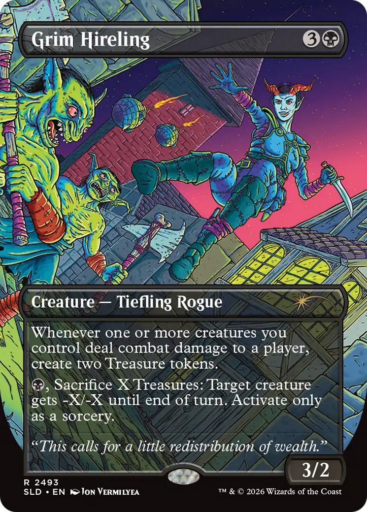 Grim Hireling (2493) (Borderless) (SLD)