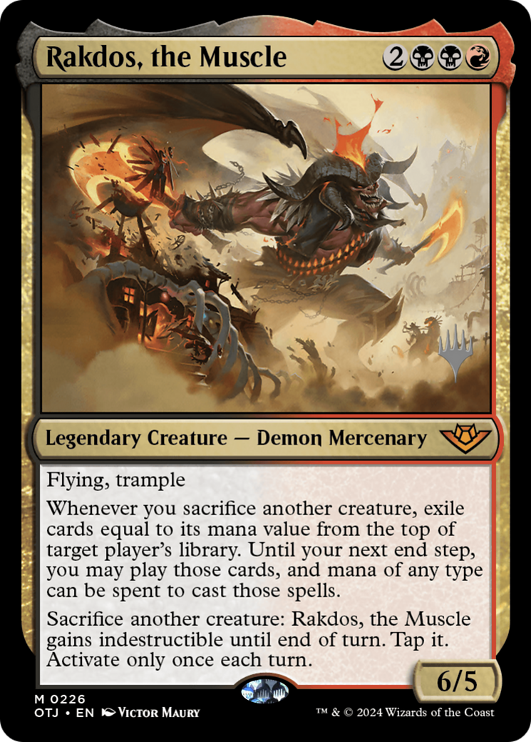 Rakdos, the Muscle (0226) (Promo Pack) - Foil