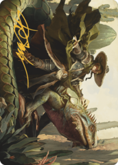 Outcaster Trailblazer (14/54) Art Card (AOTJ) - Gold-Stamped Signature