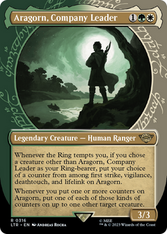 Aragorn, Company Leader (0316) (Borderless) (Showcase) - Foil
