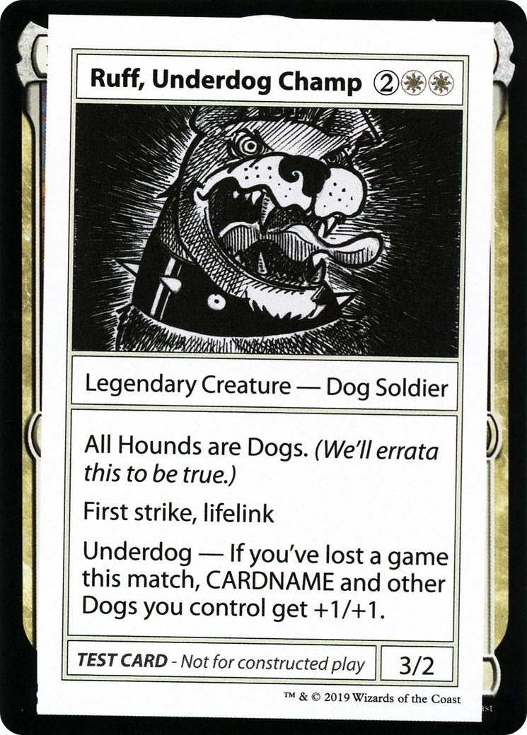 Ruff, Underdog Champ (No PW Symbol)