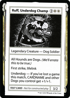 Ruff, Underdog Champ (No PW Symbol)