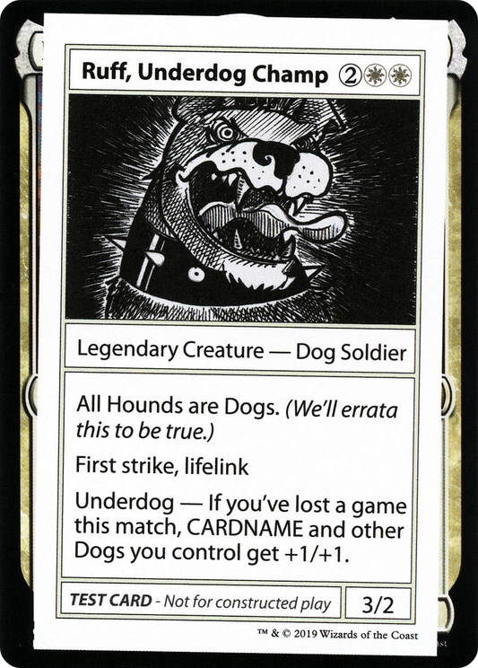 Ruff, Underdog Champ (No PW Symbol)