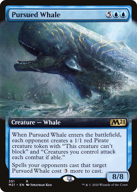 Pursued Whale (351) (Extended Art) - Foil