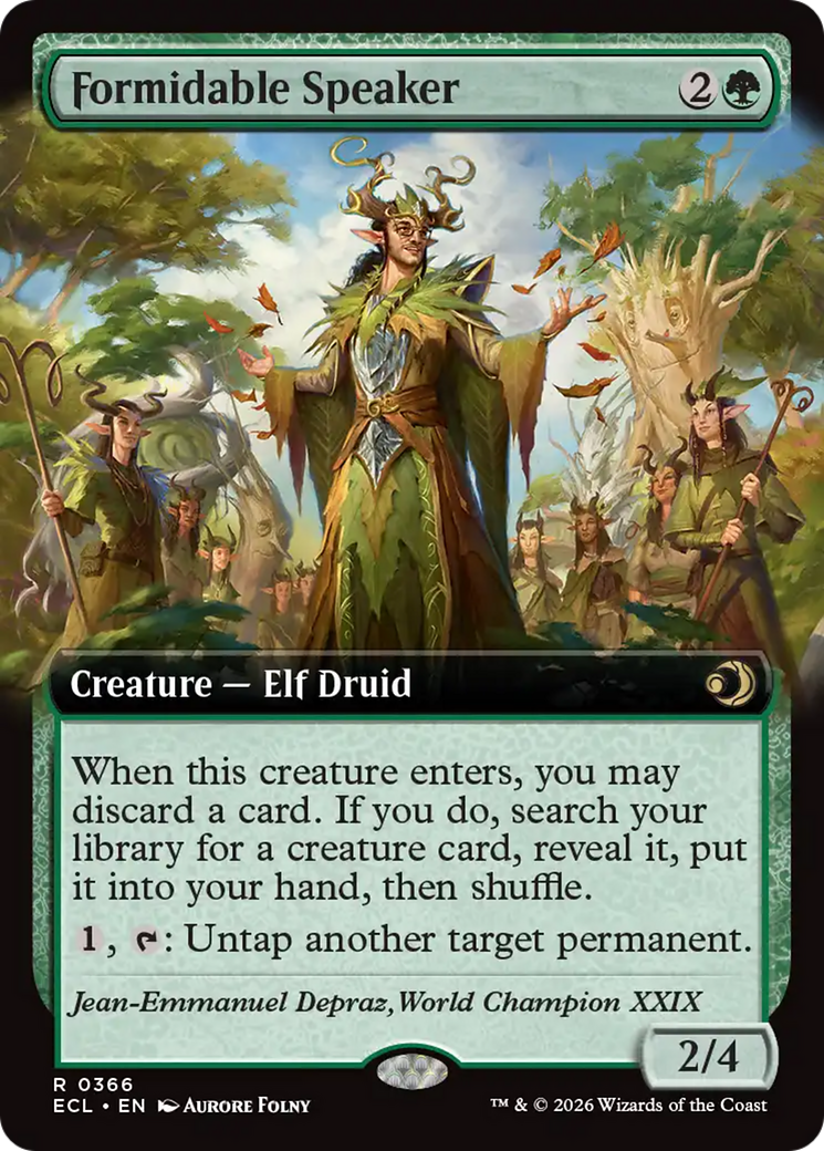 Formidable Speaker (0366) (Extended Art) - Foil ecl