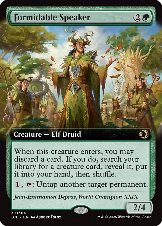 Formidable Speaker (0366) (Extended Art) - Foil ecl