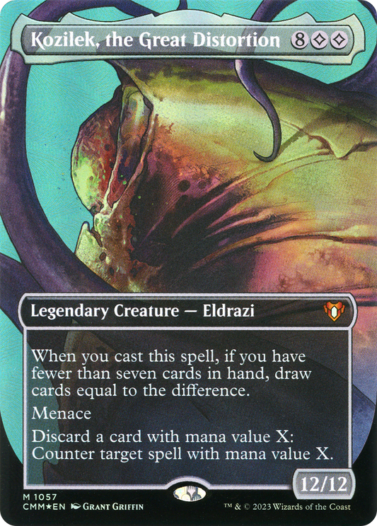 Kozilek, the Great Distortion (1057) (Borderless) - Textured Foil