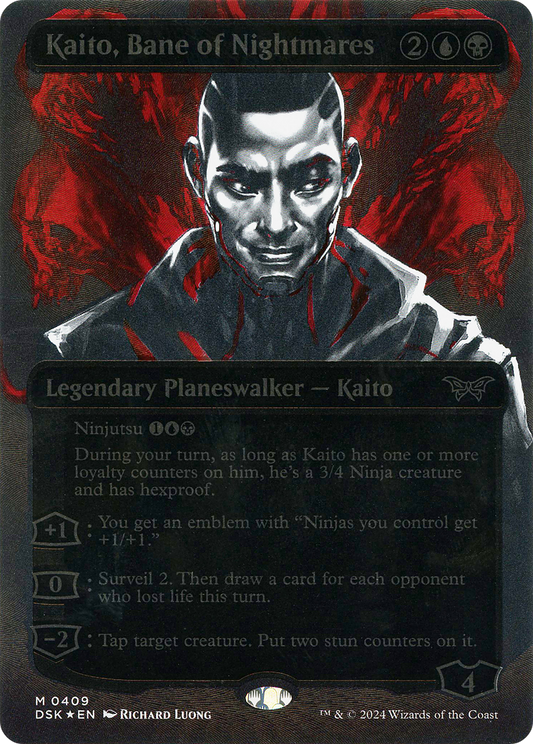 Kaito, Bane of Nightmares (0409) (Borderless) (Showcase) - Textured Foil