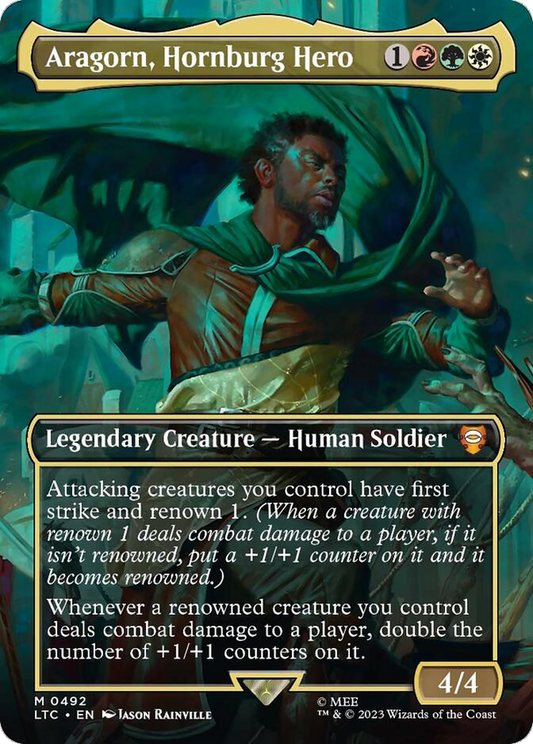 Aragorn, Hornburg Hero (0492) (Borderless) - Foil