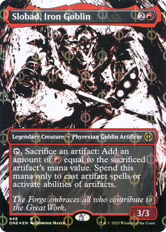 Slobad, Iron Goblin (448) (Borderless) - Compleat Foil