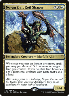 Noyan Dar, Roil Shaper (216) (Prerelease) - Foil