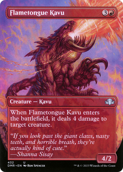 Flametongue Kavu (432) (Borderless) - Foil