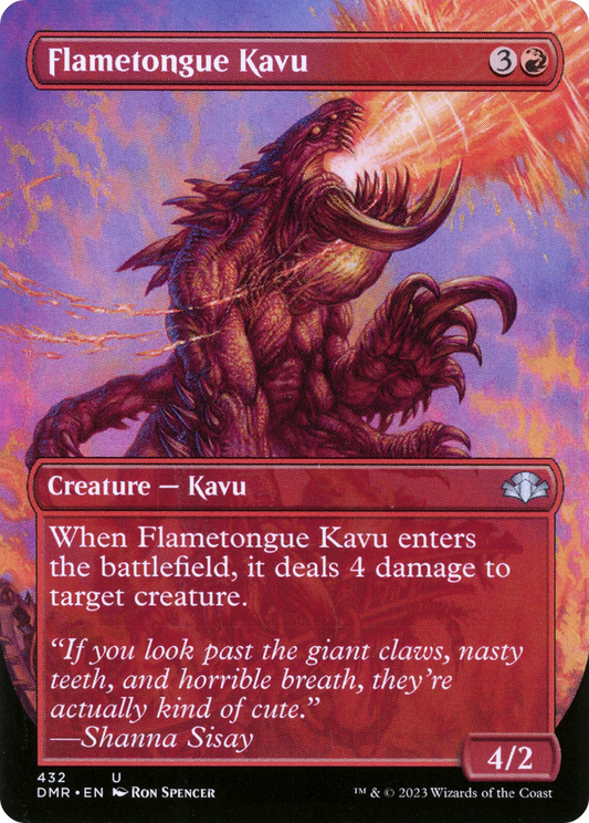 Flametongue Kavu (432) (Borderless) - Foil