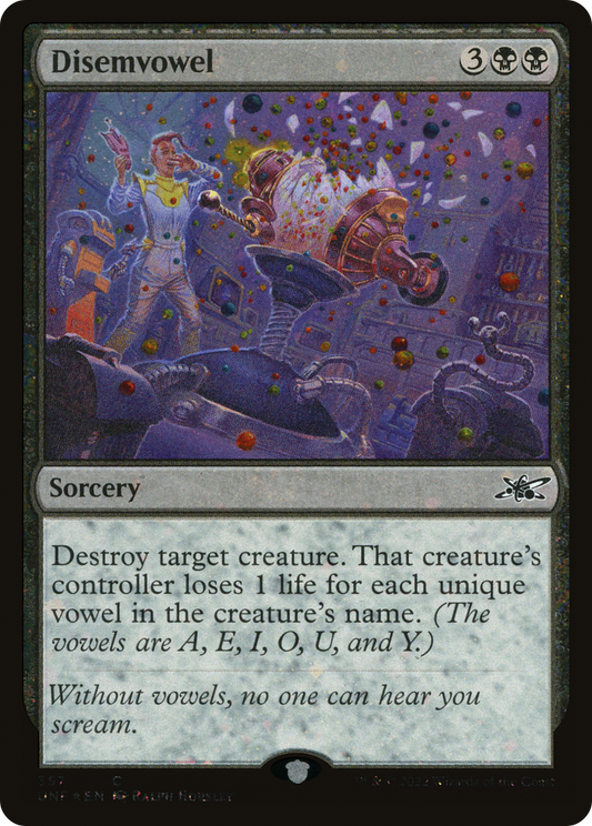 Disemvowel (357) - Galaxy Foil